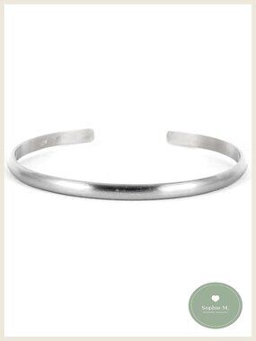 Sterling Silver Wide Matte Cuff Bracelet 5mm Brushed Satin Bangle Large Women's
